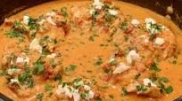 Spanish Braised Chicken with Saffron-Almond Sauce Spanish Braised Chicken with Saffron-Almond Sauce