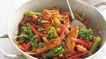 Stir-fried sweet chilli chicken Stir-fried sweet chilli chicken