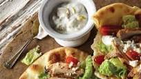 Grilled Chicken Gyros with Olive Feta Tzatziki Grilled Chicken Gyros with Olive Feta Tzatziki