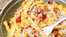 Creamy Keto Pasta Carbonara with Low Carb Homemade Pasta Creamy Keto Pasta Carbonara with Low Carb Homemade Pasta