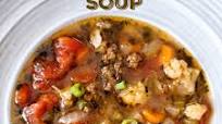 Hearty Hamburger Cauliflower Soup, Low Carb, Keto Friendly Hearty Hamburger Cauliflower Soup, Low Carb, Keto Friendly