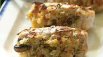 Stuffed Pork Chops Recipe with Mushroom-Sausage Stuffing Stuffed Pork Chops Recipe with Mushroom-Sausage Stuffing