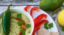 Avocado Cilantro Hummus Avocado Cilantro Hummus