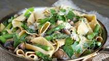Spring Asparagus and Mushroom Pappardelle Spring Asparagus and Mushroom Pappardelle
