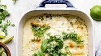 Green Chile Beef Enchiladas with Cilantro Cream Sauce Green Chile Beef Enchiladas with Cilantro Cream Sauce