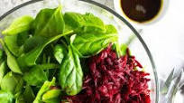 Vibrant Raw Beet Salad with Balsamic Dressing Vibrant Raw Beet Salad with Balsamic Dressing