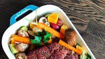 Roast Beef with Diced Vegetables Roast Beef with Diced Vegetables
