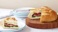 Antipasto picnic loaf with basil mayo Antipasto picnic loaf with basil mayo