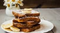 Tostadas francesas con plátanos Tostadas francesas con plátanos