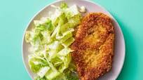 Crispy Chicken Cutlet with Caesar Salad Crispy Chicken Cutlet with Caesar Salad
