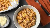 Creamy Steak and Chipotle Ranch Pasta with Corn and Parmesan easy prep & pan included Creamy Steak and Chipotle Ranch Pasta with Corn and Parmesan easy prep & pan included