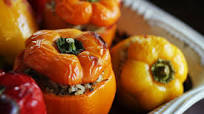 Beef & Sausage Stuffed Peppers Beef & Sausage Stuffed Peppers