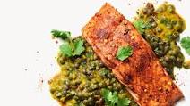 Indian-Spiced Salmon with Lentils Indian-Spiced Salmon with Lentils