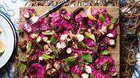 Matt Moran's charred octopus with beetroot tzatziki Matt Moran's charred octopus with beetroot tzatziki