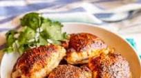 Easy baked chicken thighs Easy baked chicken thighs