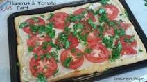 Hummus & Tomato Tart Hummus & Tomato Tart