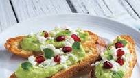 Smashed Avocado, Feta & Pomegranate Crostini Smashed Avocado, Feta & Pomegranate Crostini