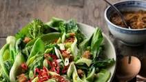 Chinese greens with XO sauce Chinese greens with XO sauce