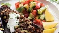 Moroccan Baked Eggplant with Beef Moroccan Baked Eggplant with Beef