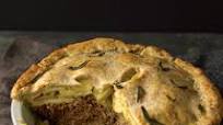 Pork & Apple Pie with Cheddar-Sage Crust Pork & Apple Pie with Cheddar-Sage Crust