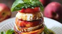 Peach Tomato Caprese Salad Peach Tomato Caprese Salad