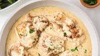 Chicken Thighs with Creamy Mustard Sauce Chicken Thighs with Creamy Mustard Sauce