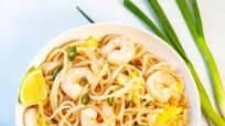 Rice Noodles with Egg and Shrimp Rice Noodles with Egg and Shrimp