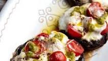 Caprese Stuffed Portobello Mushroom Caps Caprese Stuffed Portobello Mushroom Caps