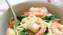 Shrimp and Spinach Spaghetti Shrimp and Spinach Spaghetti