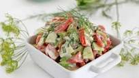 Creamy Cucumber and Tomato Salad Creamy Cucumber and Tomato Salad