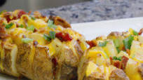 Bloomin’ Loaded Baked Potatoes Bloomin’ Loaded Baked Potatoes