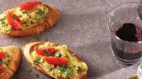 Feta and Olive Bruschetta Feta and Olive Bruschetta