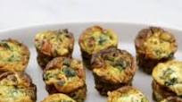 Spinach and goat cheese quiche minis Spinach and goat cheese quiche minis