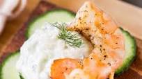 Greek Salad with Shrimp Skewers in the Oven Greek Salad with Shrimp Skewers in the Oven