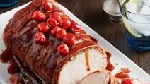Prosciutto-Wrapped Pork Loin with Cherry Cranberry Pan Sauce Prosciutto-Wrapped Pork Loin with Cherry Cranberry Pan Sauce