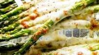 Cheesy Garlic Roasted Asparagus Cheesy Garlic Roasted Asparagus