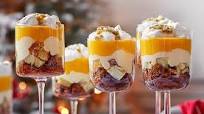 Tropical fruit trifles Tropical fruit trifles