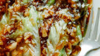Super easy side dish, oyster lettuce Super easy side dish, oyster lettuce