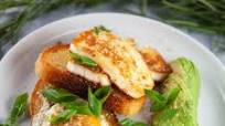 Dukkah fried halloumi Dukkah fried halloumi
