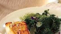 Sauteed Black Cod with Shallot-Lemon Vinaigrette and Fresh Herb Salad Sauteed Black Cod with Shallot-Lemon Vinaigrette and Fresh Herb Salad