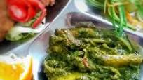 Methi palak aloo Methi palak aloo