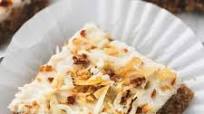 Carrot Cake Bars with Coconut Cream Cheese Frosting Carrot Cake Bars with Coconut Cream Cheese Frosting