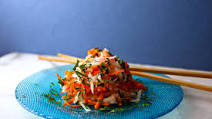 Grated Carrot, Kohlrabi and Radish Salad Grated Carrot, Kohlrabi and Radish Salad