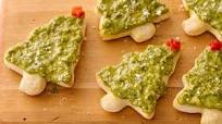 Pesto Christmas Tree Pizza Pesto Christmas Tree Pizza