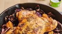 Skillet-Roasted Chicken with Apples and Cabbage Skillet-Roasted Chicken with Apples and Cabbage