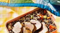 Grilled Pork with Rice & Quinoa Salad Grilled Pork with Rice & Quinoa Salad