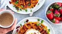 Savory Bacon Sweet Potato Waffles {Paleo, Whole30} Savory Bacon Sweet Potato Waffles {Paleo, Whole30}