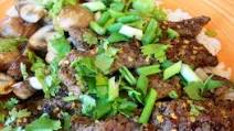 Spiced Beef Stir Fry With Scallions and Cilantro Spiced Beef Stir Fry With Scallions and Cilantro