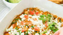 Southwestern Chicken Baked Hummus Dip Southwestern Chicken Baked Hummus Dip