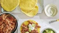 Spicy Pulled Pork Tostadas Spicy Pulled Pork Tostadas